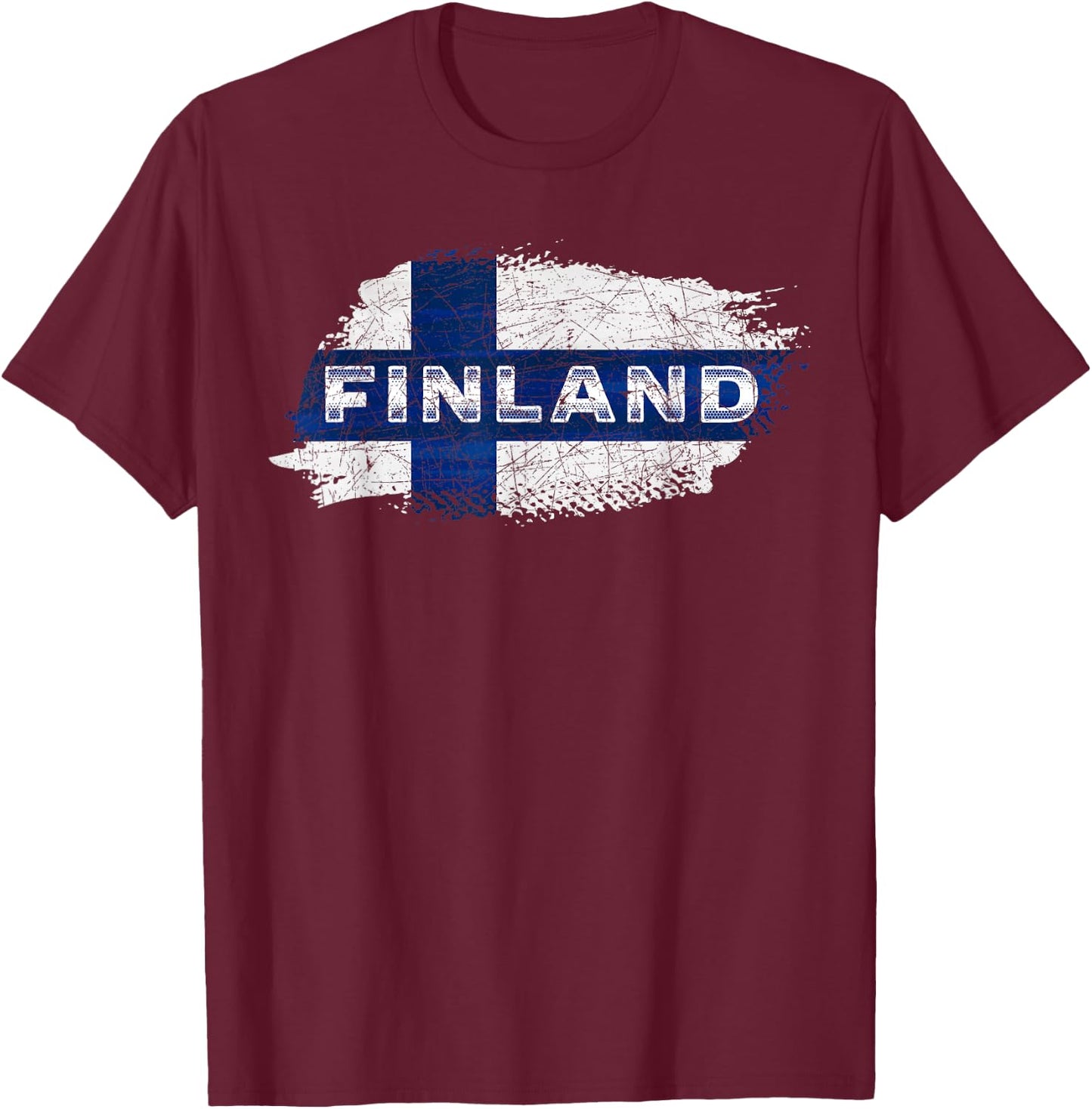 Finnish Flag Sisu Finn Pride Scandinavian Culture Finland T-Shirt - T-Shirt | Maroon
