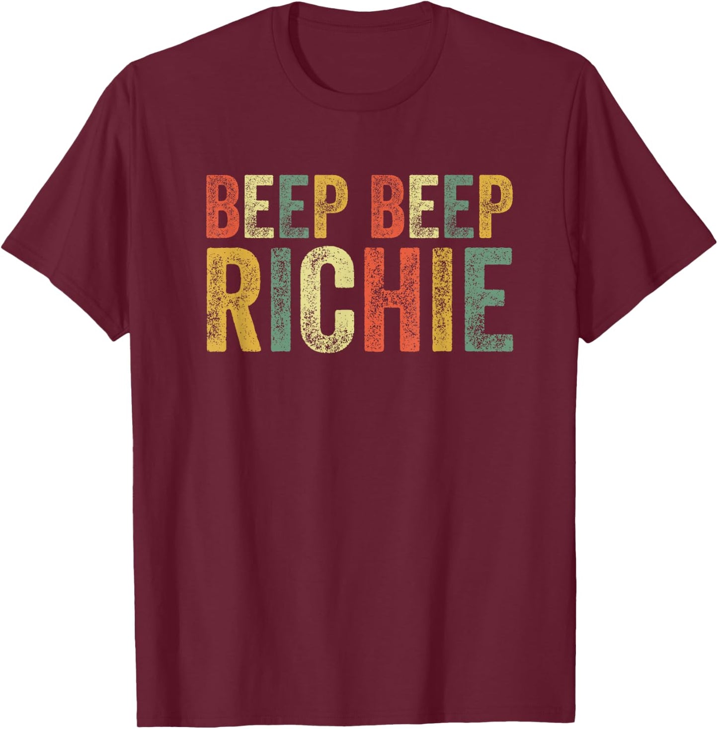 Beep Beep Richie Funny Meme Scary Horror Clown Inside Joke T-Shirt - T-Shirt | Maroon