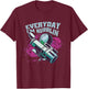 Funny Hubble Telescope Astronaut -Astral Cosmic Design Space T-Shirt - T-Shirt | Maroon