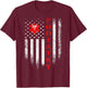 Vintage USA Podiatry Doctor American Flag Podiatrist Pride Women Men T-Shirt - T-Shirt | Maroon