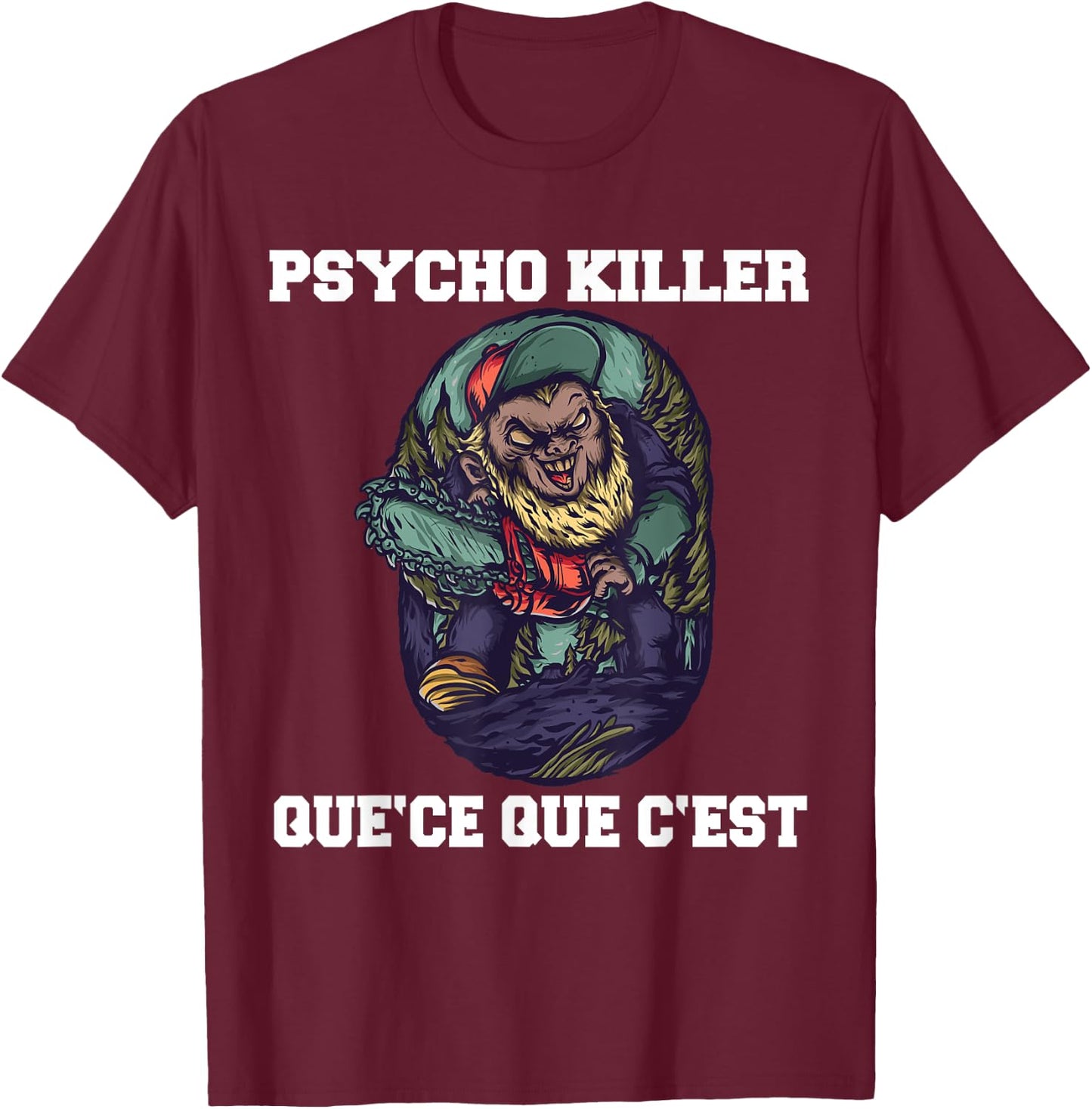 Psycho Killer T-Shirt - T-Shirt | Maroon