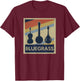 Bluegrass Vintage Music Instruments Retro T-Shirt - T-Shirt | Maroon