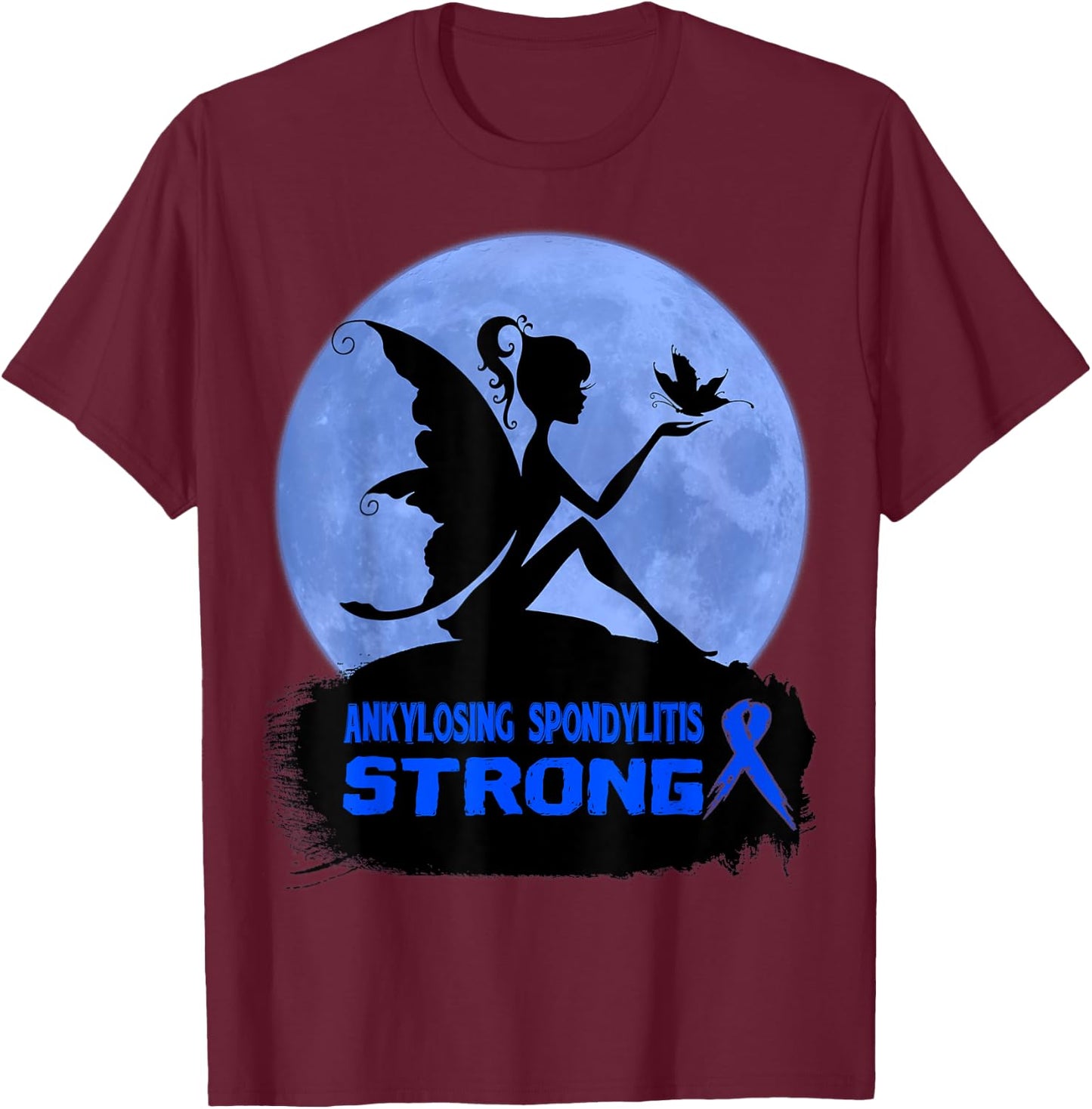 Ankylosing Spondylitis Awareness T-Shirt - T-Shirt | Maroon