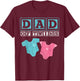 Dad of Twins Family Daddy Fathers Day Future Parents T-Shirt - T-Shirt | Maroon