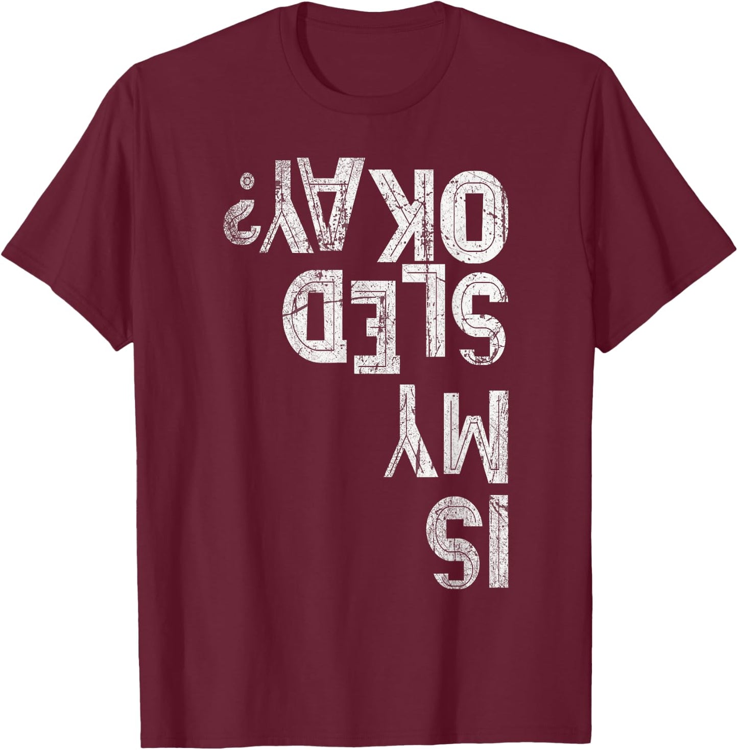 Winter Humor Luge Team Bobsled Racing Crew IS MY SLED OKAY T-Shirt - T-Shirt | Maroon