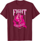 Breast Cancer Fight Like Hell Shirt Pink Survivor Fighter T-Shirt - T-Shirt | Maroon