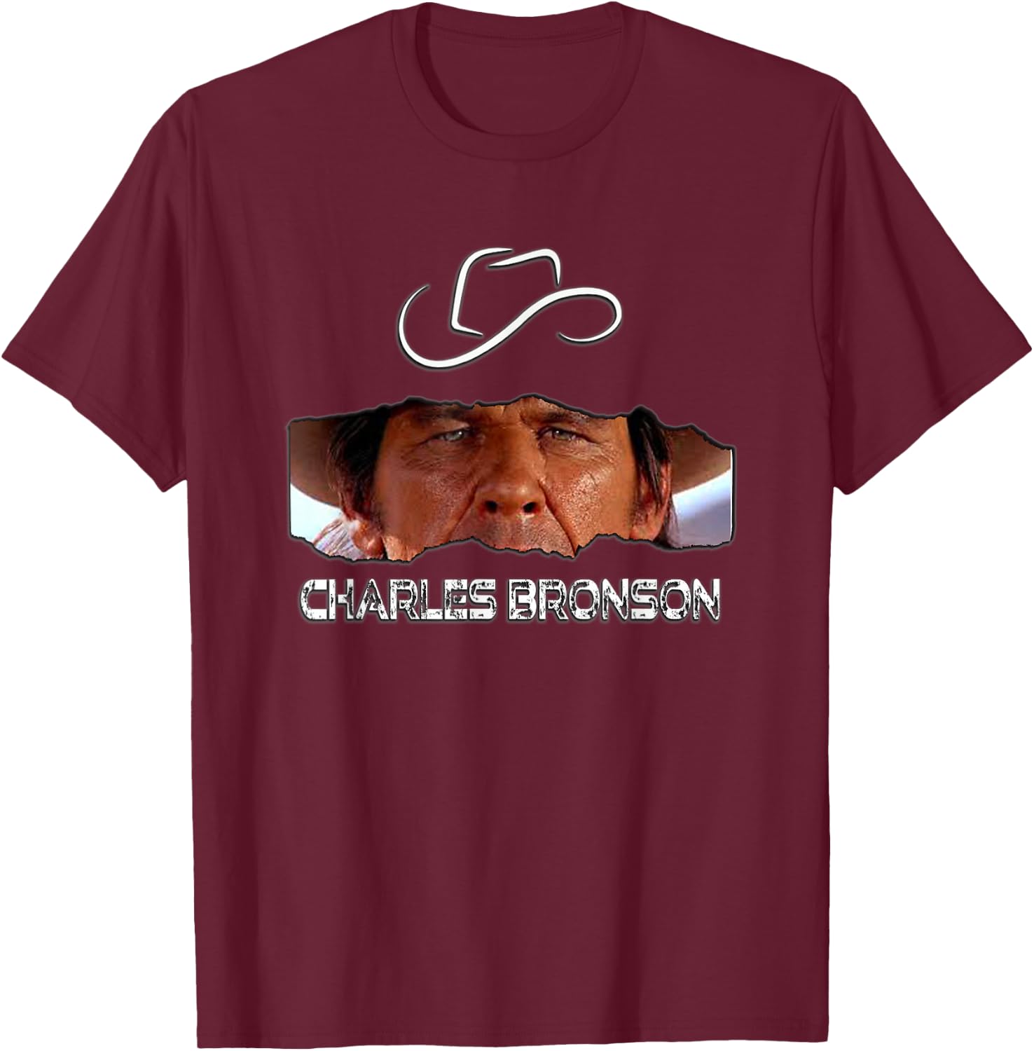 Charles Bronson_001 T-Shirt - T-Shirt | Maroon