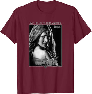 The Boys Queen Maeve Portrait Superhero TV Show T-Shirt - T-Shirt | Maroon