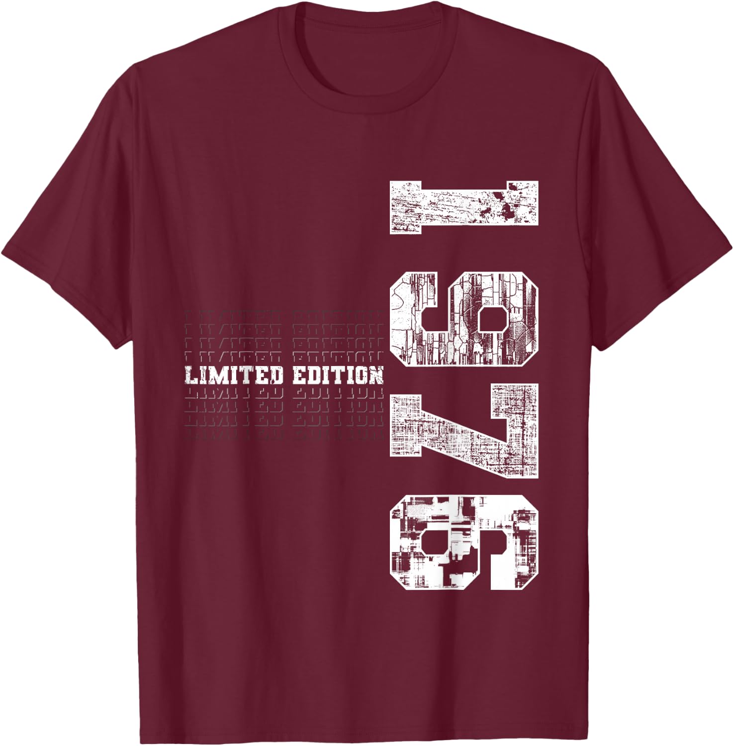 Limited Edition 1976 Year Of Birth Birthday 1976 T-Shirt - T-Shirt | Maroon