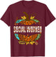 Social Worker Thankful Grateful Blessed Fall Pumpkin autumn T-Shirt - T-Shirt | Maroon