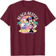 Disney - Minnie Daisy Beach Besties T-Shirt - T-Shirt | Maroon