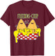 Cheesy Crispy Nacho Chips Friends Snack Food Lover Foodie T-Shirt - T-Shirt | Maroon