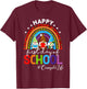 Happy First Day Of School Counselor Life Gnomies Rainbow T-Shirt - T-Shirt | Maroon