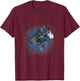 Rainbow Crow Carrying the Gift of Fire (Watercolor) T-Shirt - T-Shirt | Maroon