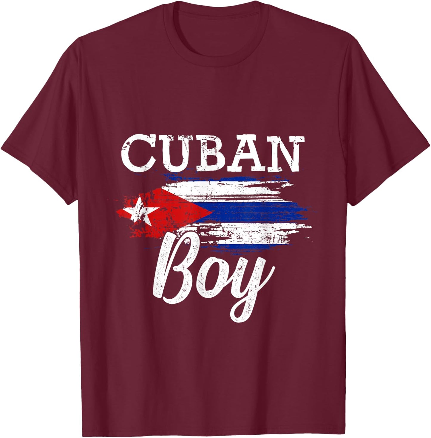 Funny Cuba Lover Graphic for Boys Men Kids Cuban T-Shirt - T-Shirt | Maroon