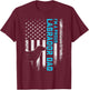 Vintage American Flag I'm A Proud Labrador Retriever Dad Lab Women Kids Men T-Shirt - T-Shirt | Maroon