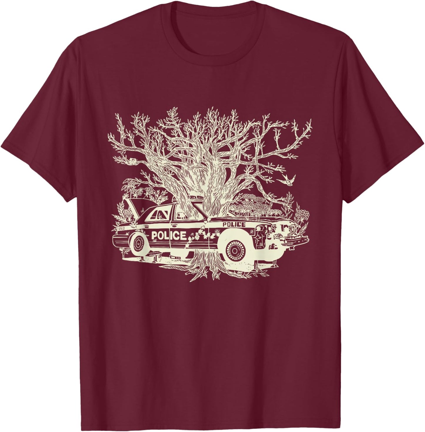 Abolish Donation Archival The Abolitionist Horizon T-Shirt - T-Shirt | Maroon