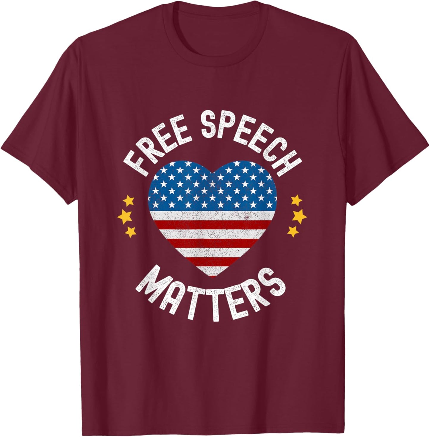 Free Speech Matters T-Shirt - T-Shirt | Maroon