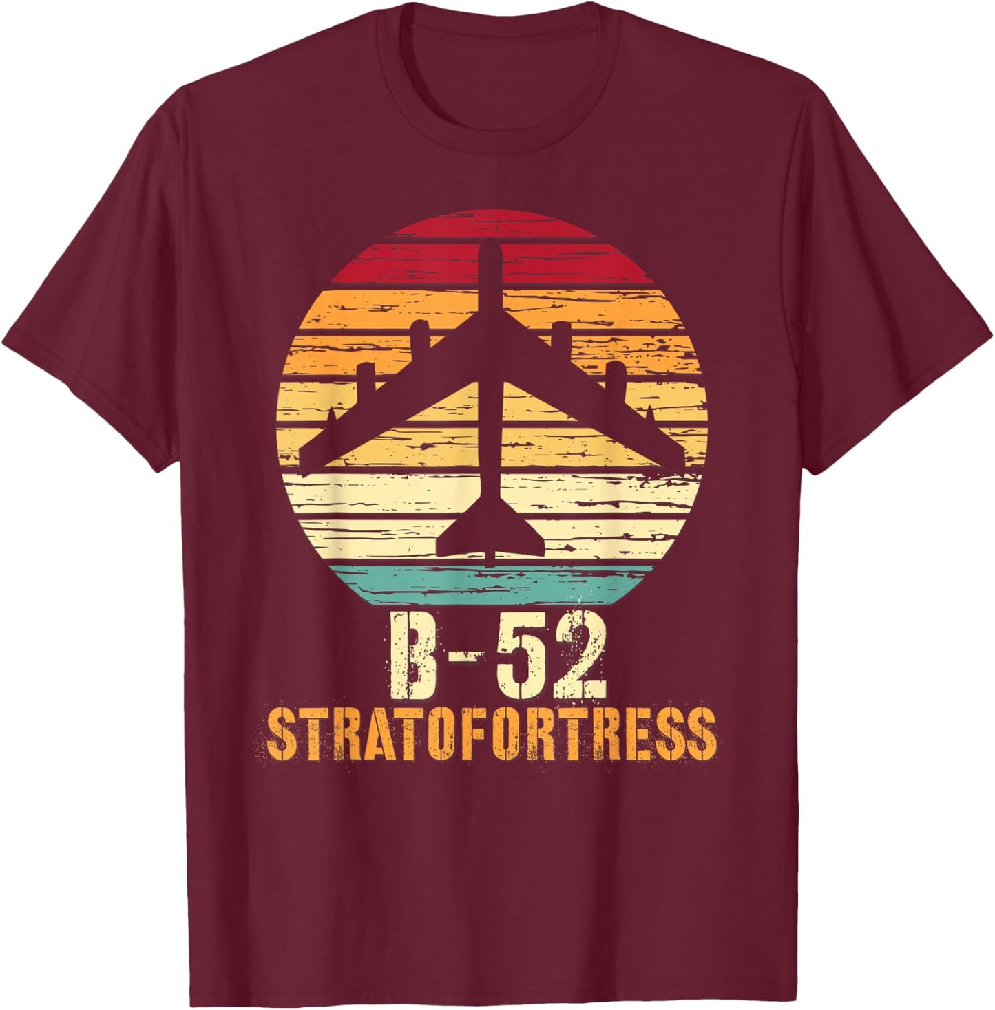 Vintage B-52 Stratofortress Aviation Shirt T-Shirt - T-Shirt | Maroon
