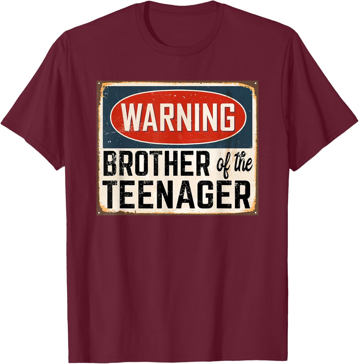 Matching Brother of the Official Teenager 13th Birthday T-Shirt - T-Shirt | Maroon