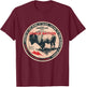 Osage Nation Native American Indian Born Freedom Wild Buffal T-Shirt - T-Shirt | Maroon