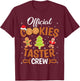 Official Cookie Taster Crew Christmas Baking Baker Team Xmas T-Shirt - T-Shirt | Maroon