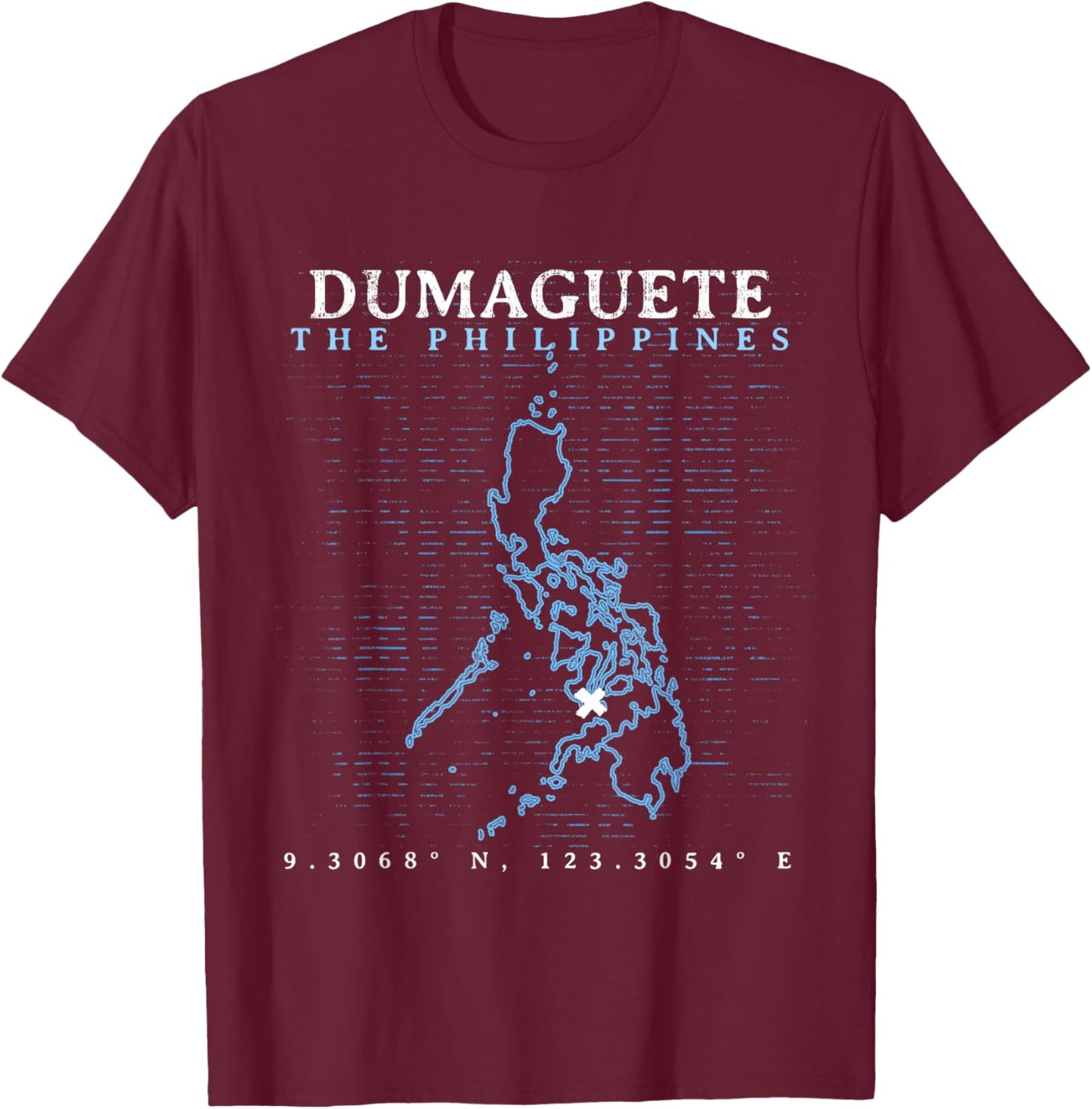 The Philippines Dumaguete T-Shirt - T-Shirt | Maroon