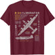 B-24 Liberator | Consolidated Aircraft B24 Bomber Vintage T-Shirt - T-Shirt | Maroon