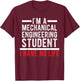 Future Mechanical Engineer Design Gift Engineering Student T-Shirt - T-Shirt | Maroon