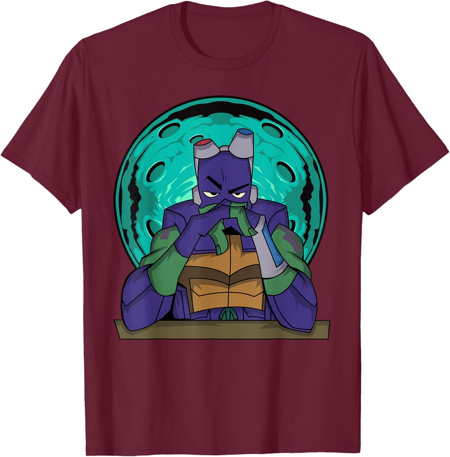 Mademark x Teenage Mutant Ninja Turtles - Donatello Hard as Nails for the RV T-Shirt - T-Shirt | Maroon