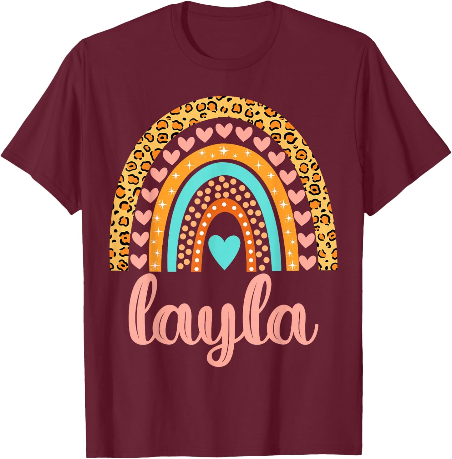 Layla Layla Name Birthday Shirt Gift T-Shirt - T-Shirt | Maroon