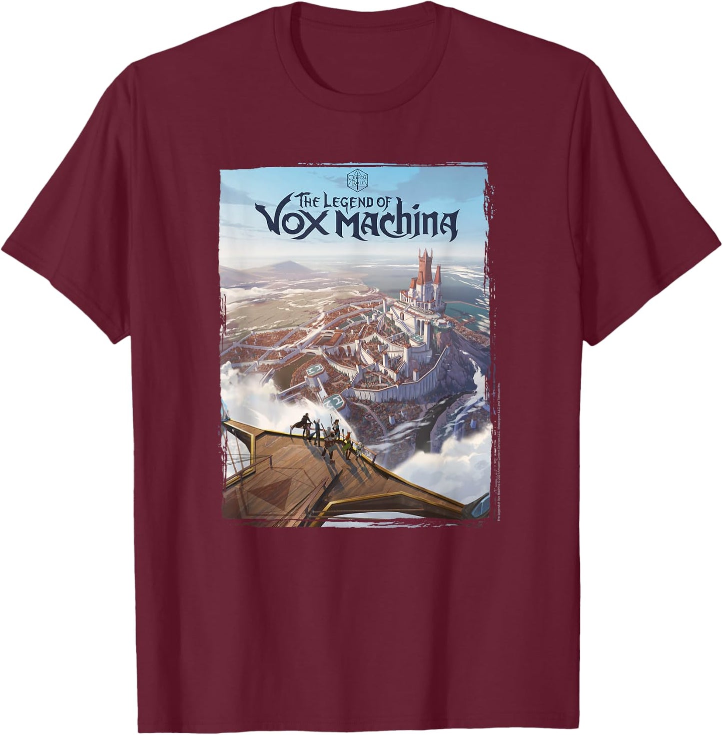 The Legend of Vox Machina Poster Art Small T-Shirt - T-Shirt | Maroon