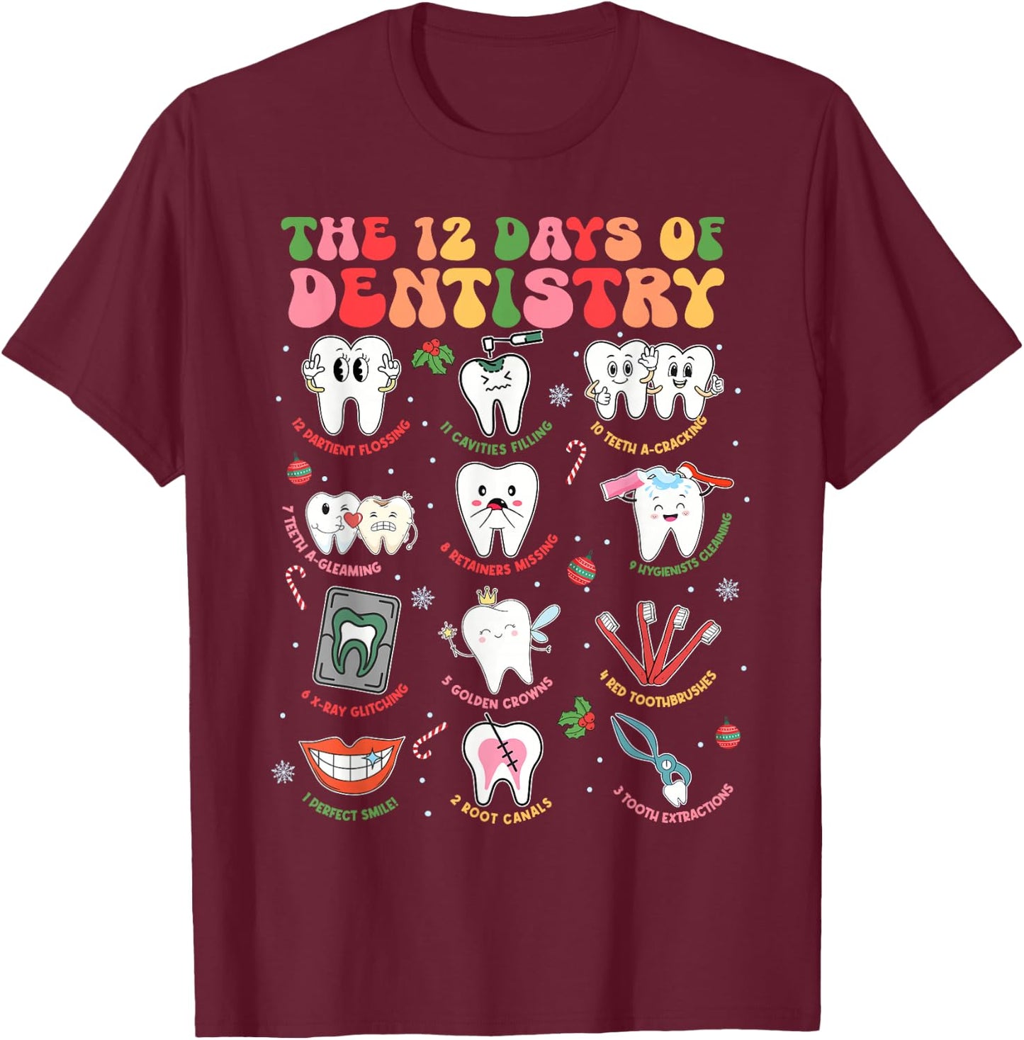 Dental T-Shirt - T-Shirt | Maroon