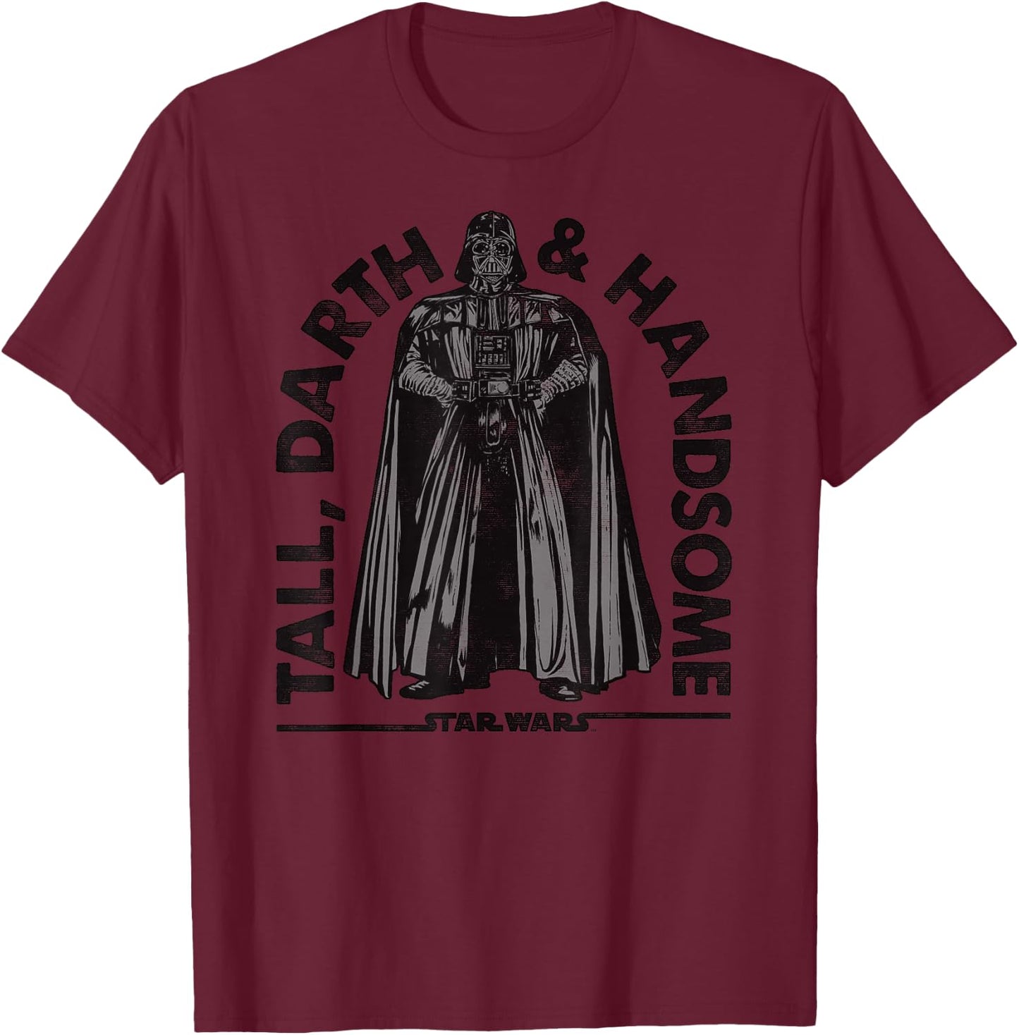 Star Wars Vader Tall Darth & Handsome Arch Graphic T-Shirt - T-Shirt | Maroon