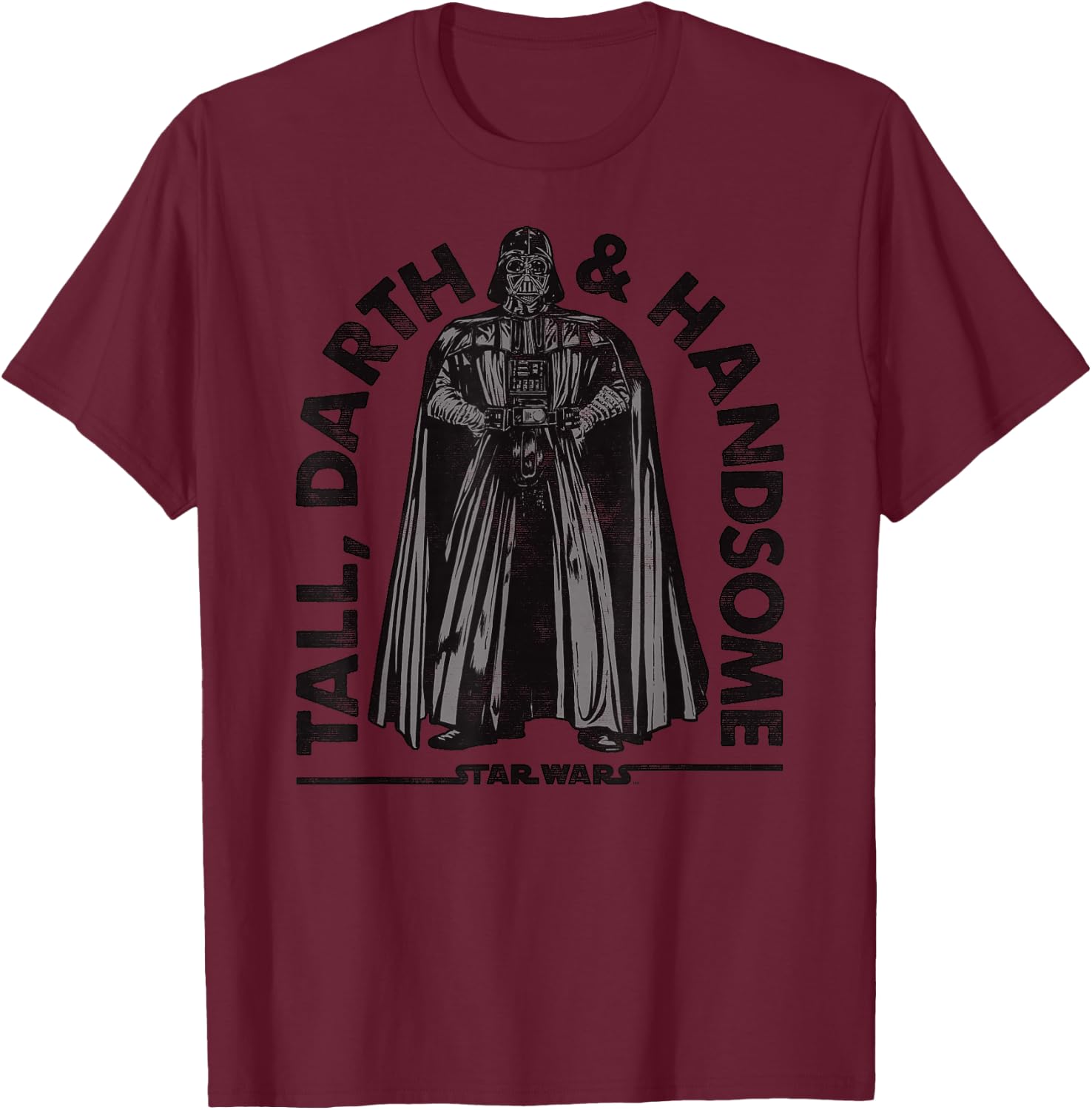 Star Wars Vader Tall Darth & Handsome Arch Graphic T-Shirt - T-Shirt | Maroon