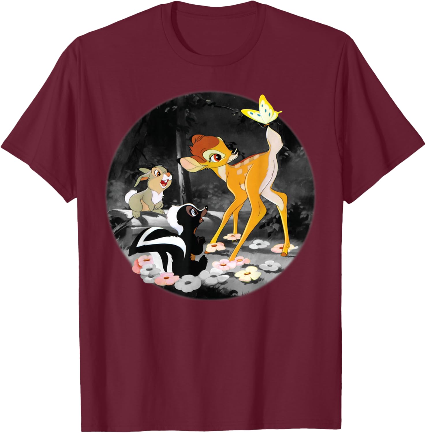 Disney - Bambi Playmates T-Shirt - T-Shirt | Maroon