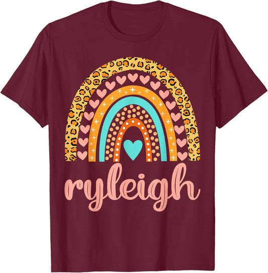 Ryleigh Ryleigh Name Birthday Shirt Gift T-Shirt - T-Shirt | Maroon