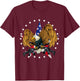Eagle with Guns 2nd Amendment Men Women Gift T-Shirt - T-Shirt | Maroon