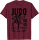 Vintage Retro Judo T-Shirt - T-Shirt | Maroon
