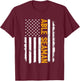 Able Seaman Job, American Flag Able Seamen Career T-Shirt - T-Shirt | Maroon