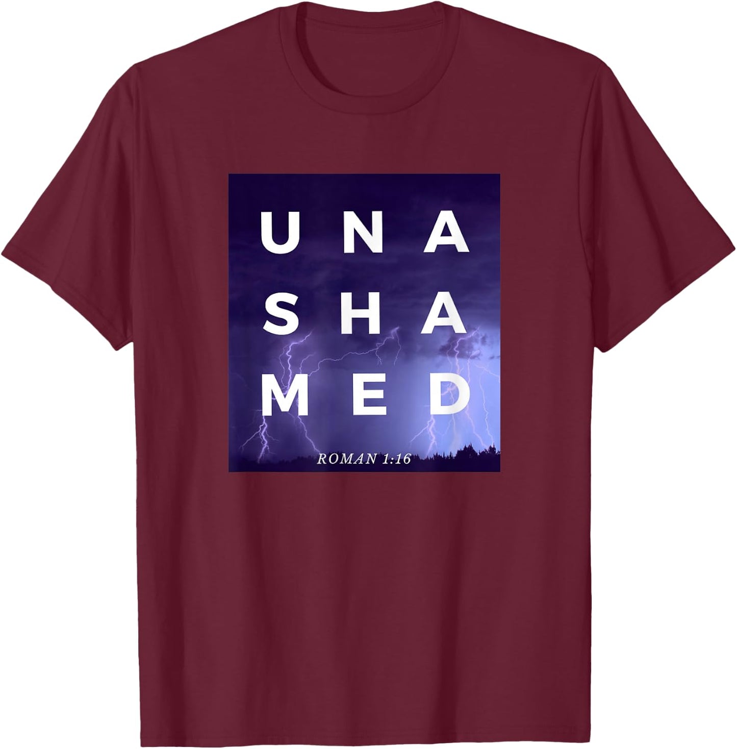 Unashamed 116 Unashamed Tour Roman 1:16 Men's Women's Kid's T-Shirt - T-Shirt | Maroon