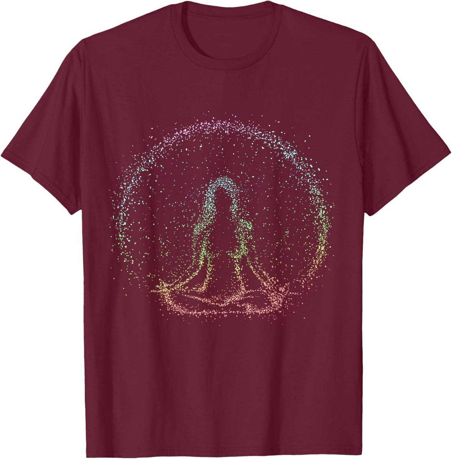 Meditation, Magical Spiritual Energy T-Shirt - T-Shirt | Maroon