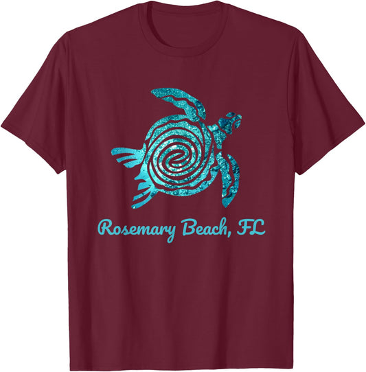Beach Rosemary, Florida Marine Biology Save The Sea Turtle Women Kids T-Shirt - T-Shirt | Maroon