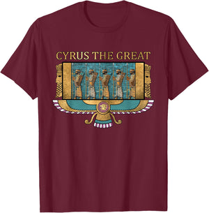 Cyrus the Great Ancient Persia Achaemenid Persian T-Shirt - T-Shirt | Maroon
