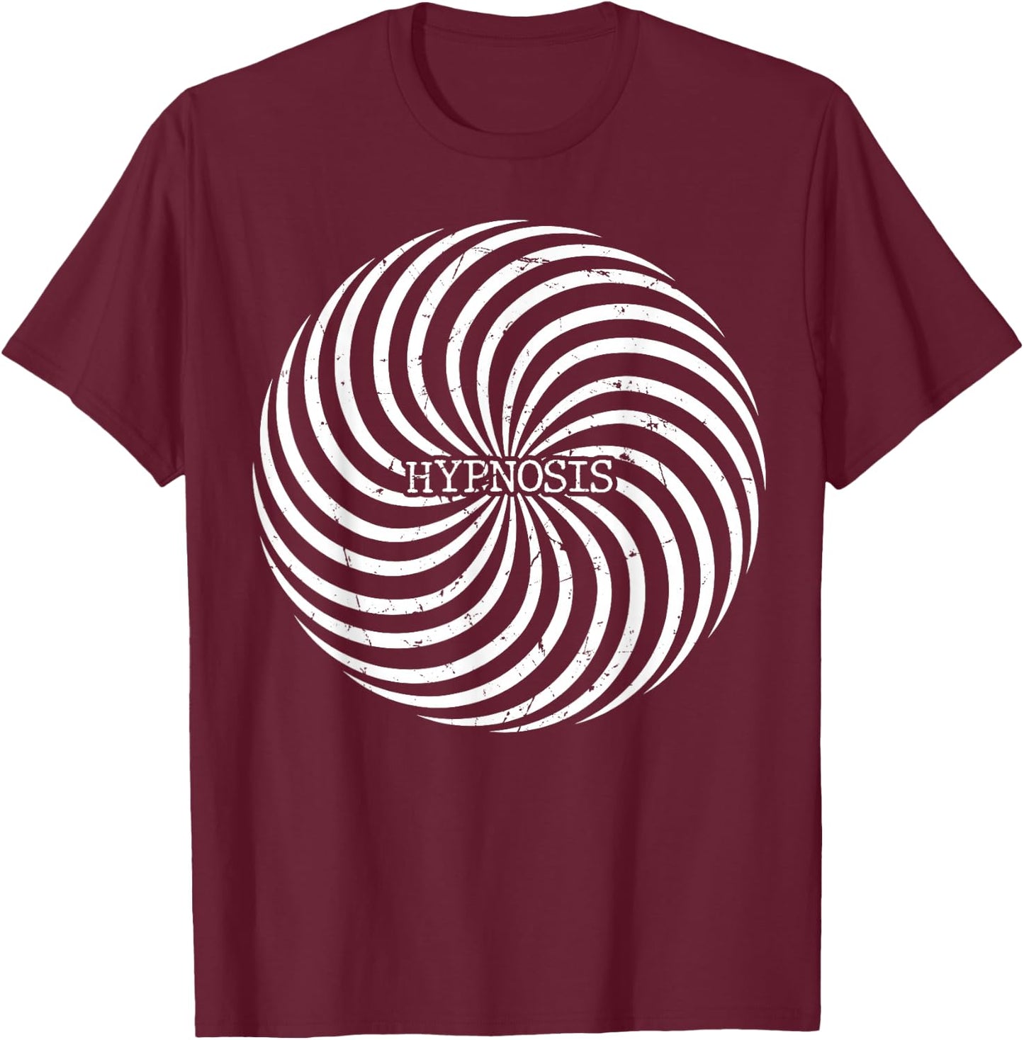Hypnotize - Hypnosis - Optical Illusion - Self Hypnotism T-Shirt - T-Shirt | Maroon