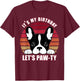 French Bulldog It's My Birthday Let's Pawty Girls T-Shirt - T-Shirt | Maroon