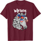 Patriotic Horse 4th Of July Merica American Flag USA Horse T-Shirt - T-Shirt | Maroon