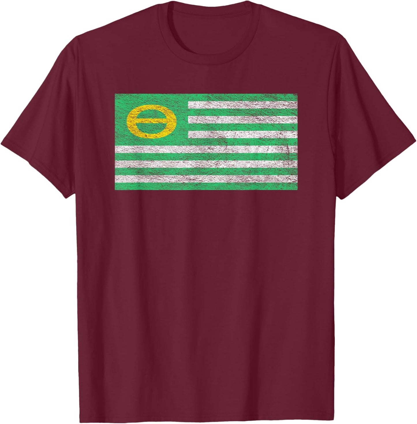 Ecology Flag Environmentalism Earth Day T-Shirt - T-Shirt | Maroon