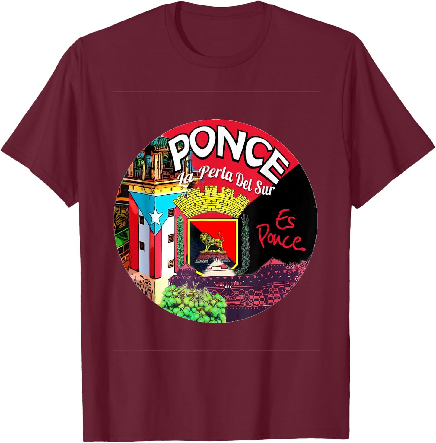 ponce es ponce Puerto Rico Izis la Enfermera T-Shirt - T-Shirt | Maroon