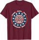 Navy Boatswain Mate Anchor and American Flag T-Shirt - T-Shirt | Maroon